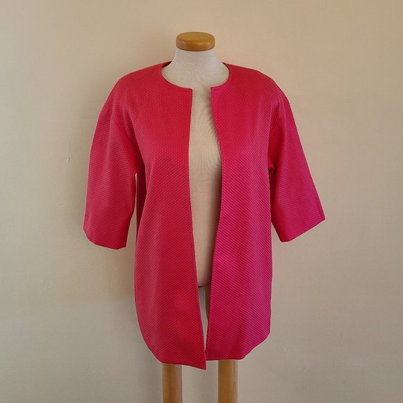 Hazel Mae Unstructured Open Front Jacket/Blazer - Picture 2 of 8